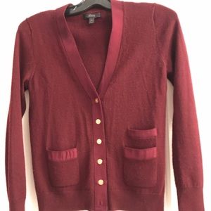 J. Crew Maroon Cardigan
